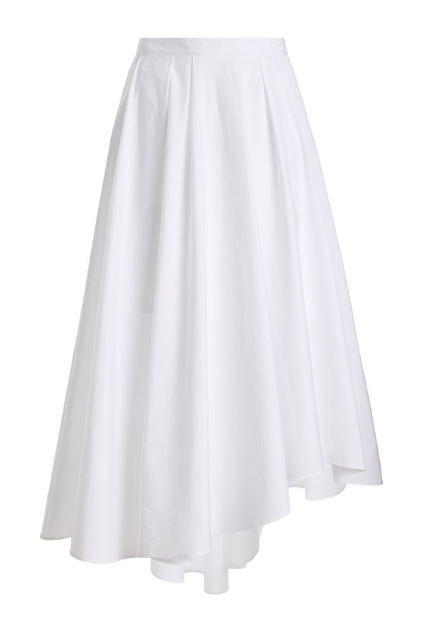 TWP Asymmetrical Cotton Skirt