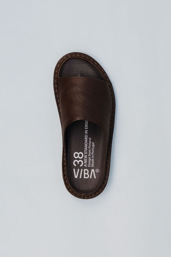 VIBAe St. Tropez Sandals - Cocoa Brown