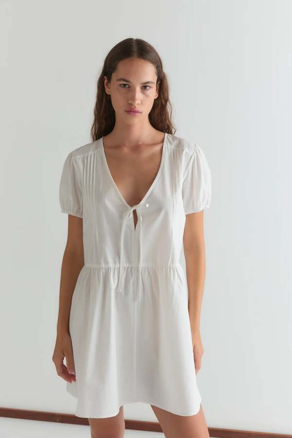 Deiji Studios V Pleat Dress