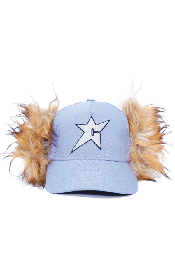 Carpet Company C-Star Fur Hat - Light Denim