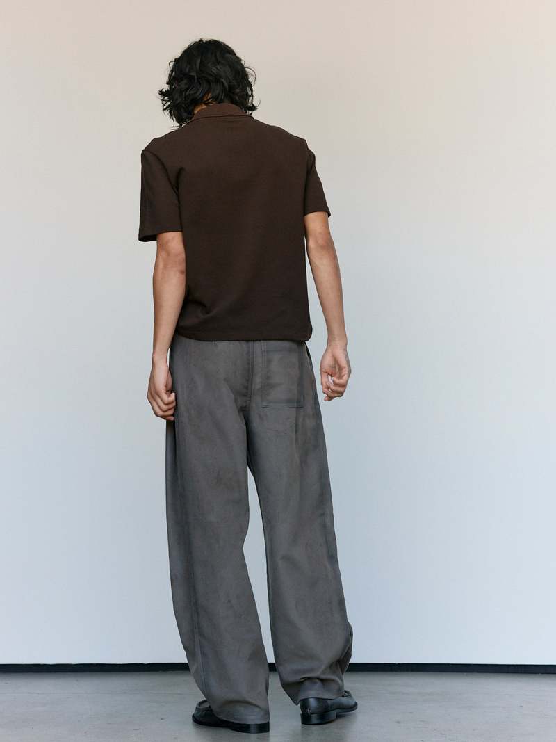 LOEWE Brown Cotton Piqu Polo