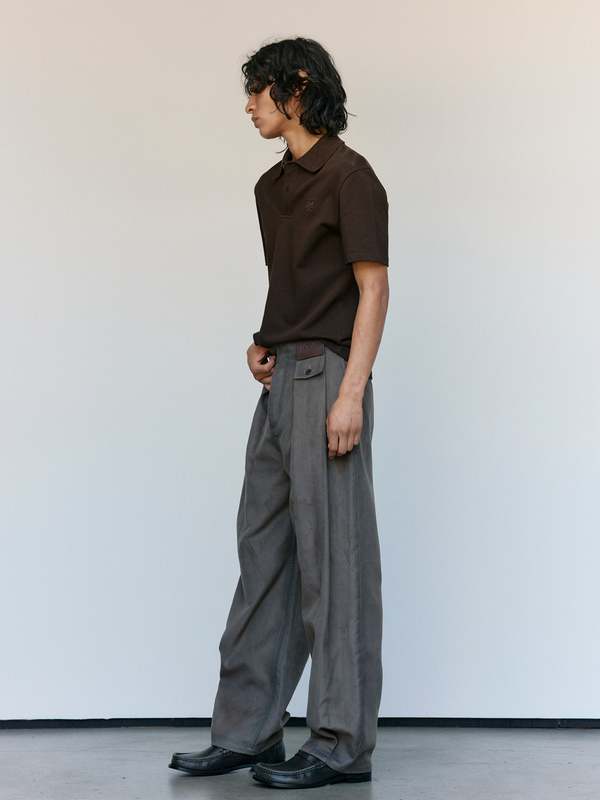 LOEWE Brown Cotton Piqu Polo