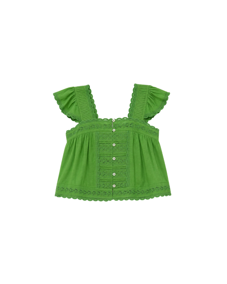 Sea NY Mable Cambric S/SLV Smocked Top | Garmentory