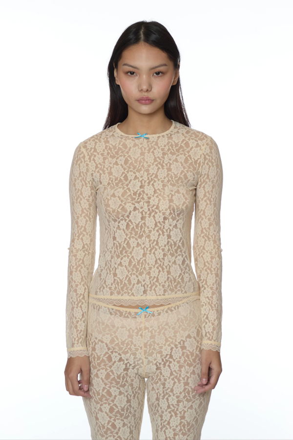 Sandy Liang Scoby Top - Ivory