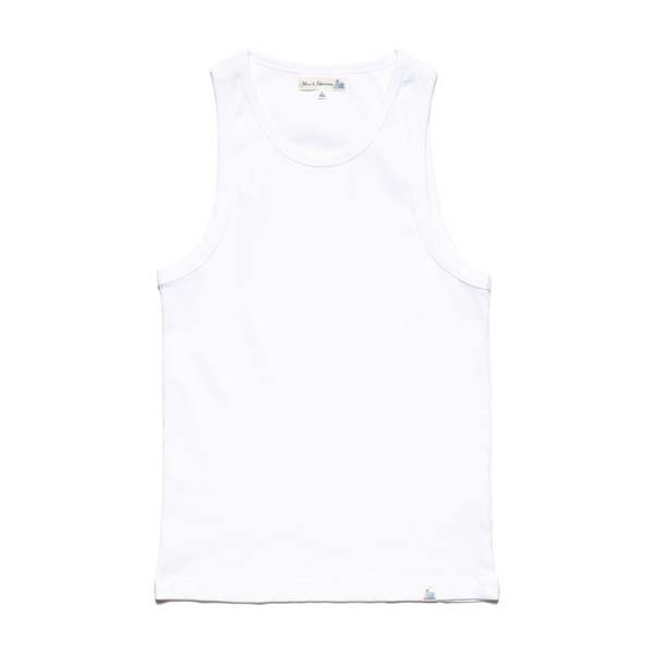 Merz b. Schwanen RIBTANK01.01 Iconic Ribbed Cotton Tank Top