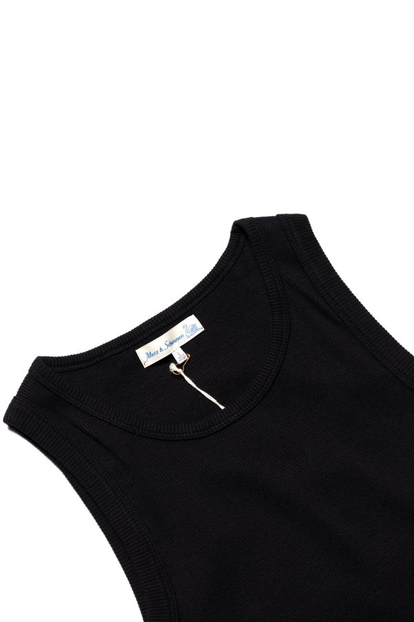 Merz b. Schwanen RIBTANK01.99 Iconic Ribbed Cotton Tank Top