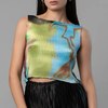 Nin Studio Pleated Tank Singlet Openfield Print - Thumbnail 1
