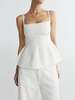 DL 1961 Peplum Tank - White - Thumbnail 2