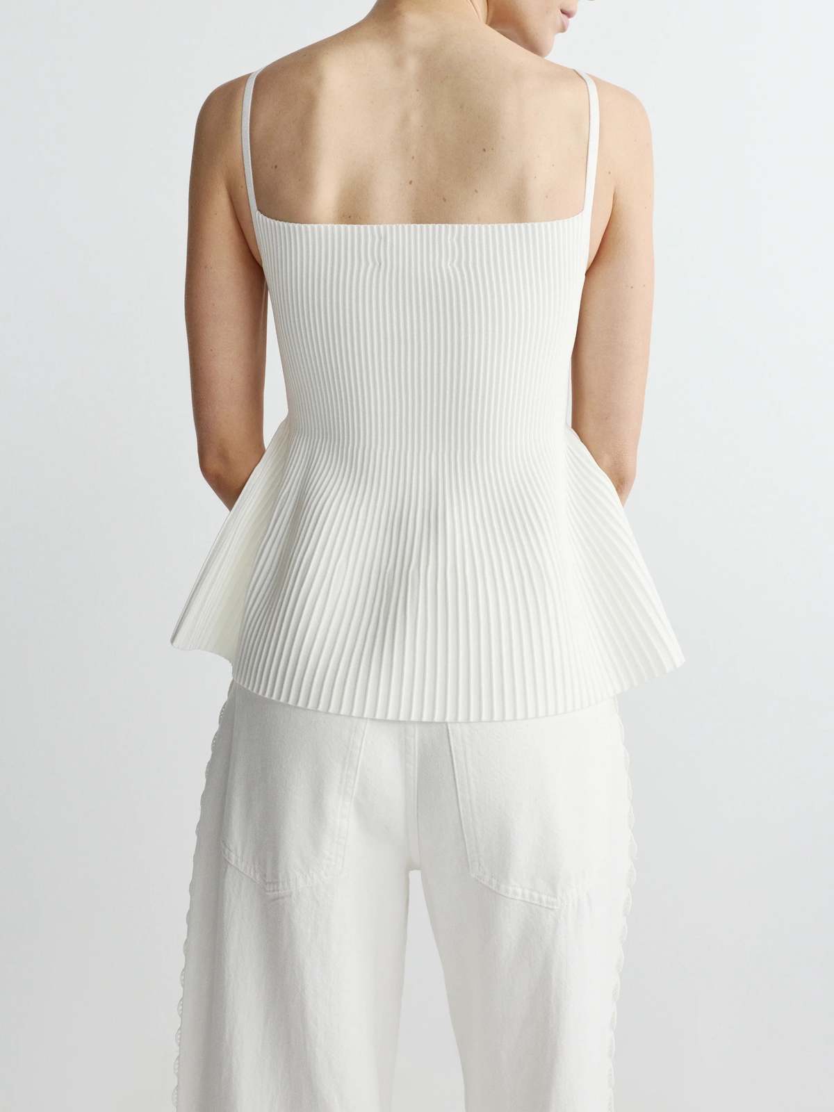DL 1961 Peplum Tank - White - Image 3 of 3