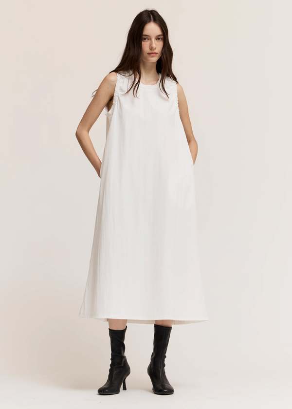 high end linen dresses Baserange Fine Linen Ori Dress, GERARD NAVY / S main image 1