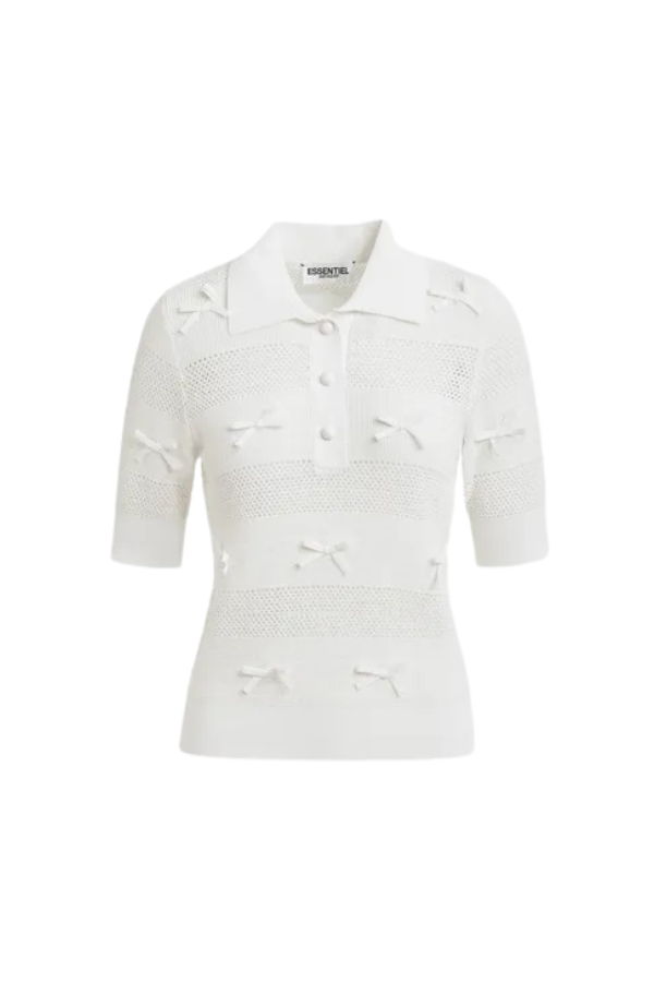 Essentiel Antwerp Jarts Knit Polo with Bows