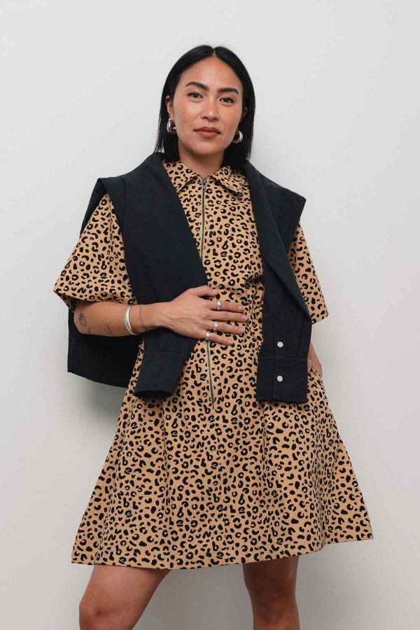 Noble Utility Dress - Leopard