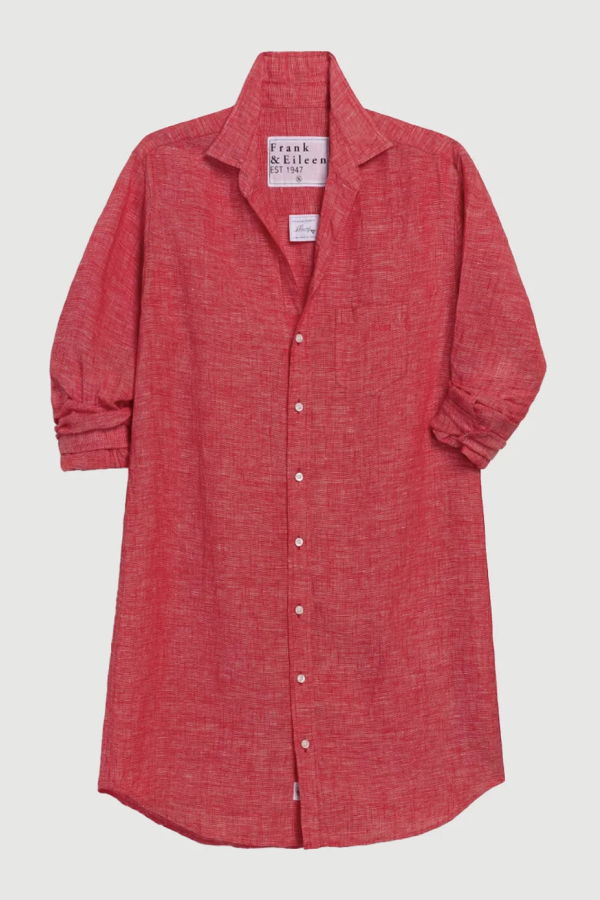 Frank & Eileen Mary Classic Shirtdress - Red