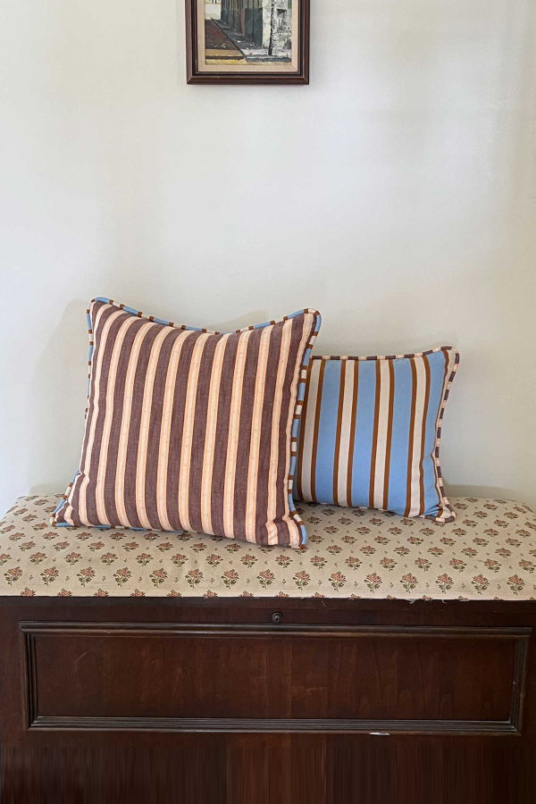 Ace & Jig Hug Piped Pillow - Crete