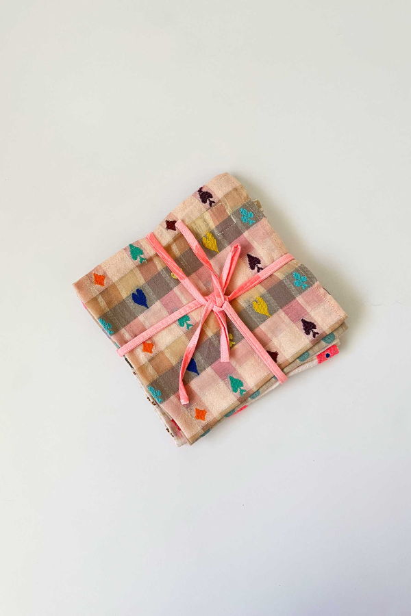 Ace & Jig Napkin Set - Hearts