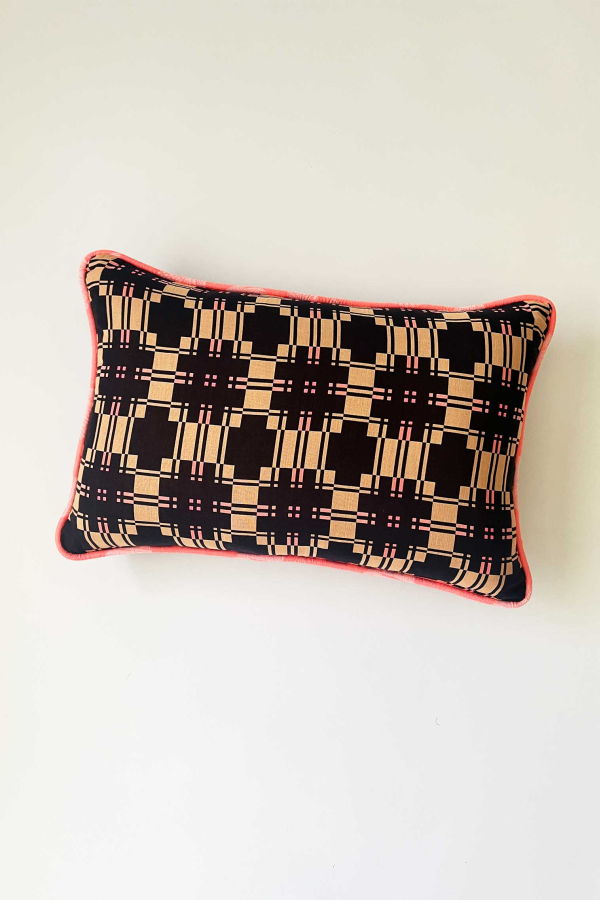 Ace & Jig Snuggle Piped Pillow - Cinema