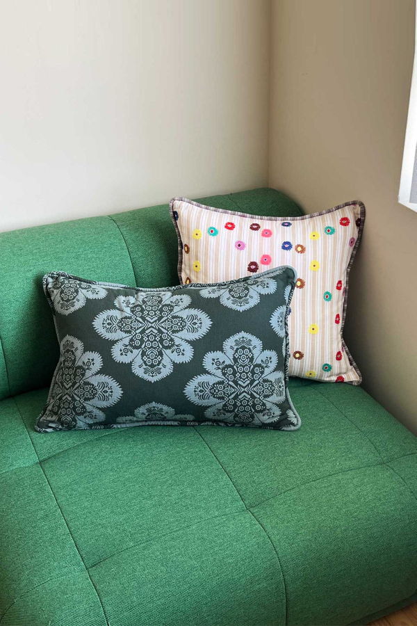 Ace & Jig Snuggle Piped Pillow - Cotswolds
