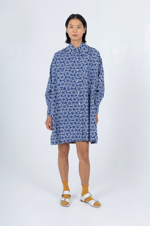 samet Talia Mini Dress Mandala Seersucker