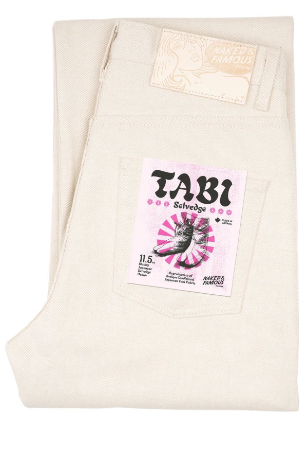 Naked & Famous Strong Guy Jeans - Off White