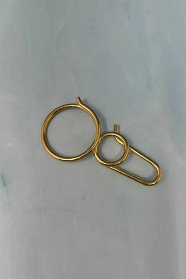 OOAK Brass Carabiners - Paperclip