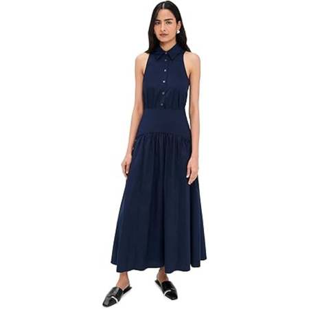Staud Hawthorne Maxi Dress - Black/Ivory | Garmentory Staud Hawthorne Maxi Dress - Black/Ivory | Garmentory