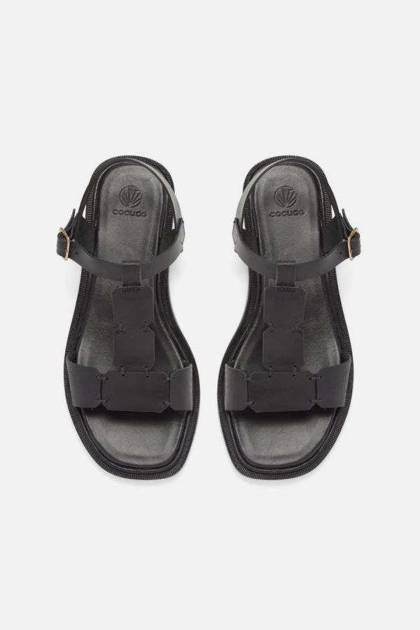 Coclico Raq Sandal - Black Vacchetta
