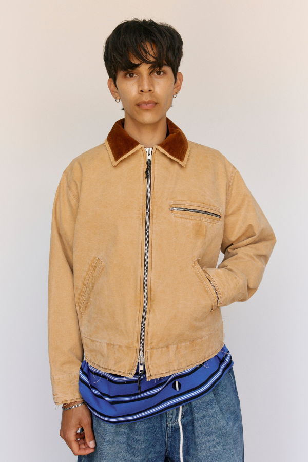 Camiel Fortgens Sand Vintage Wash Cotton Worker Jacket