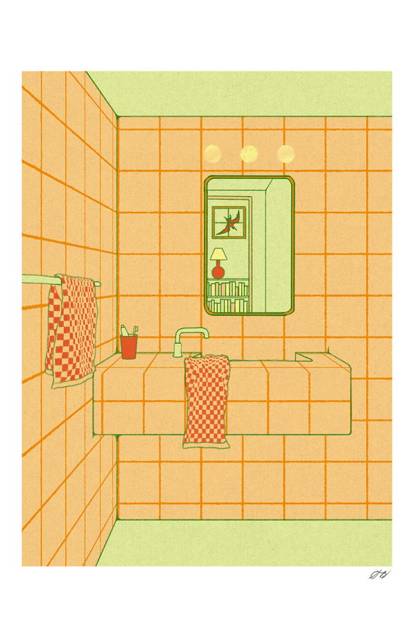 Stephanie Browne Art Bathroom Print
