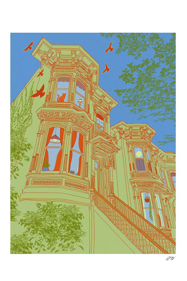 Stephanie Browne Art Bay Windows Print