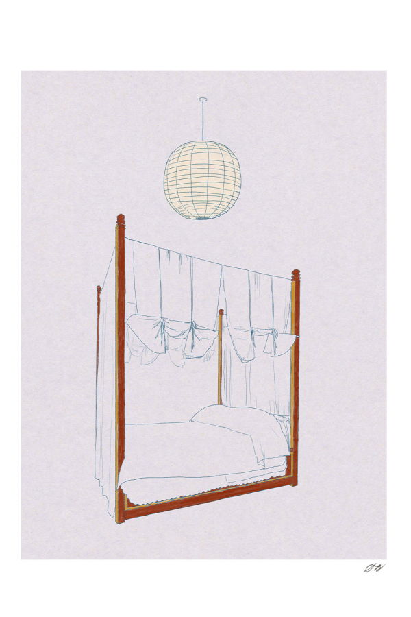 Stephanie Browne Art Canopy Bed Print