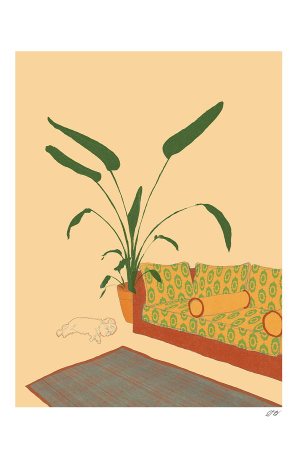 Stephanie Browne Art Little Dog Print