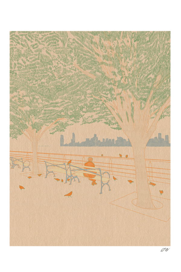 Stephanie Browne Art Pigeons Print