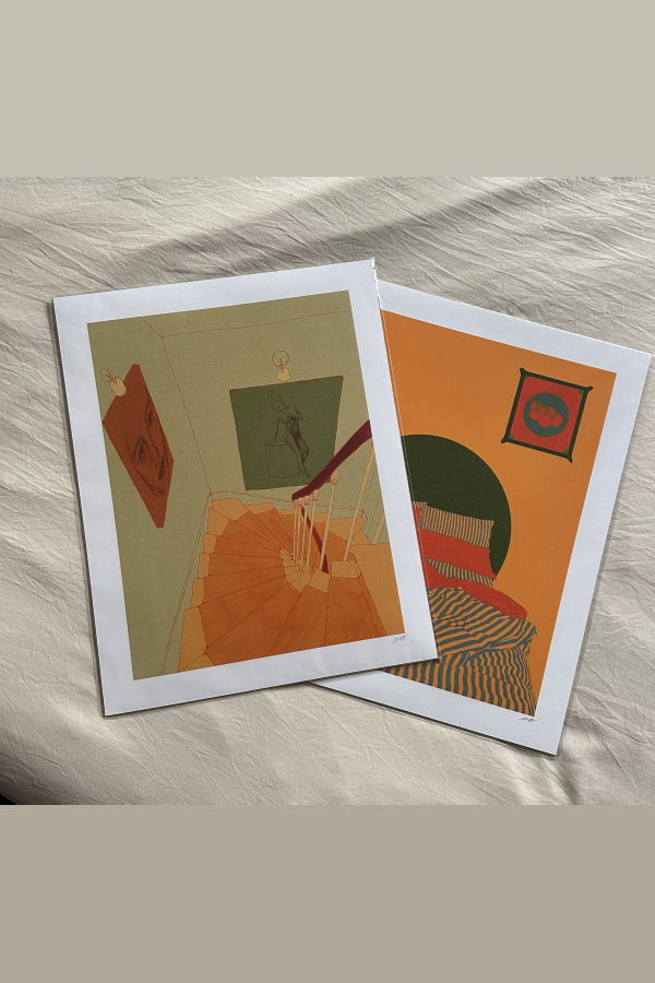 Stephanie Browne Art Ski Print