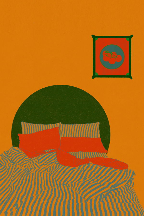 Stephanie Browne Art Striped Bed Print