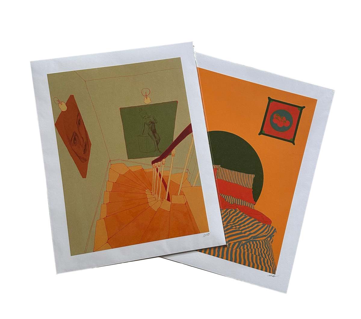 Stephanie Browne Art Striped Bed Print - Image 2 of 5
