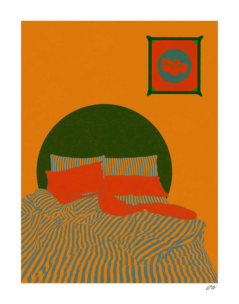 Stephanie Browne Art Striped Bed Print