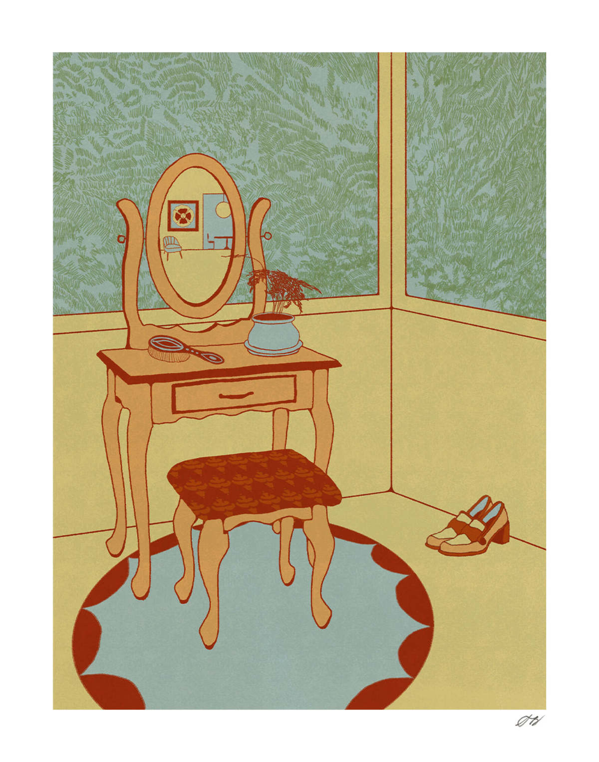 Stephanie Browne Art Vanity Print - Image 1 of 3