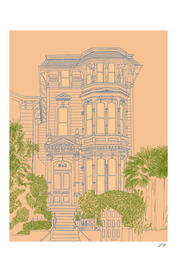 Stephanie Browne Art Victorian House Print