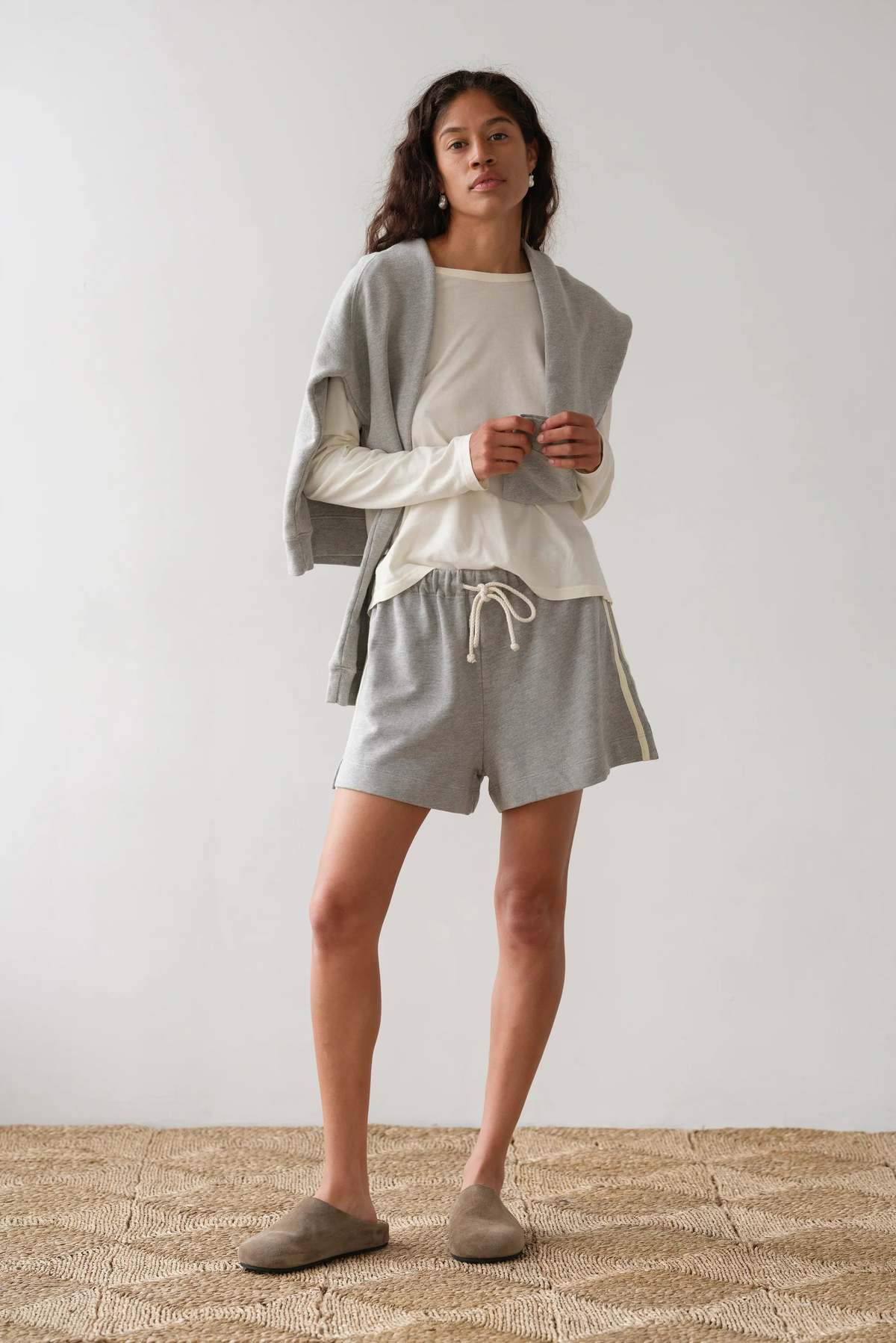 Donni. The Eco Terry Stripe Short - Image 2 of 6