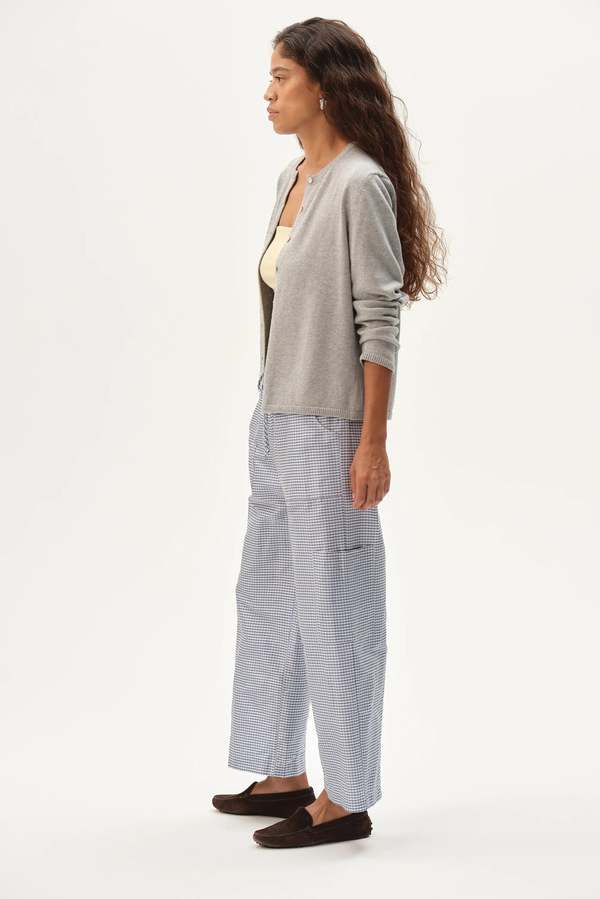 Donni. The Taffeta Gingham Cargo Pant