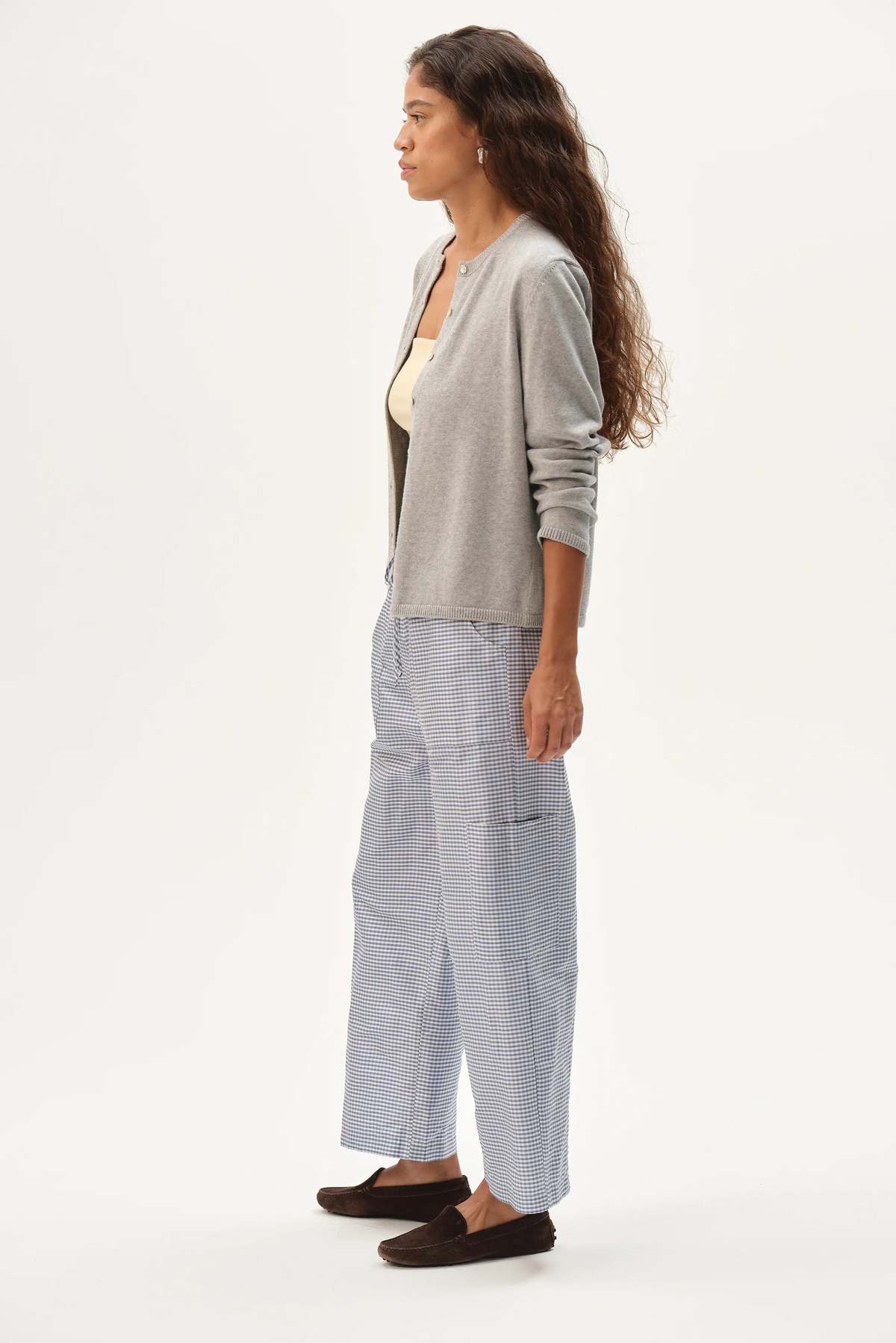 Donni. The Taffeta Gingham Cargo Pant - Image 6 of 9