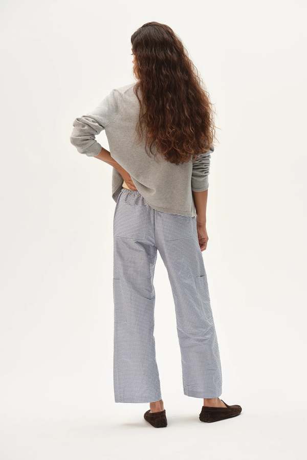 Donni. The Taffeta Gingham Cargo Pant