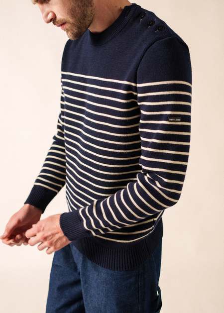 トップス doublet RECYCLED WOOL STRIPE KNIT Doublet Recycled Wool Stripe Knit - Black/Red | Garmentory