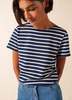 Saint James Etrille II Nautical Striped Tee - Navy/White - Thumbnail 1