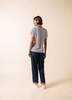 Saint James Etrille II Nautical Striped Tee - White/Navy - Thumbnail 3