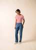 Saint James Etrille II Nautical Striped Tee - White/Red - Thumbnail 3
