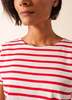 Saint James Etrille II Nautical Striped Tee - White/Red - Thumbnail 5