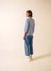 Saint James Galathee II Breton Striped Top - White/Royal Blue - Thumbnail 2