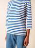 Saint James Galathee II Breton Striped Top - White/Royal Blue - Thumbnail 5