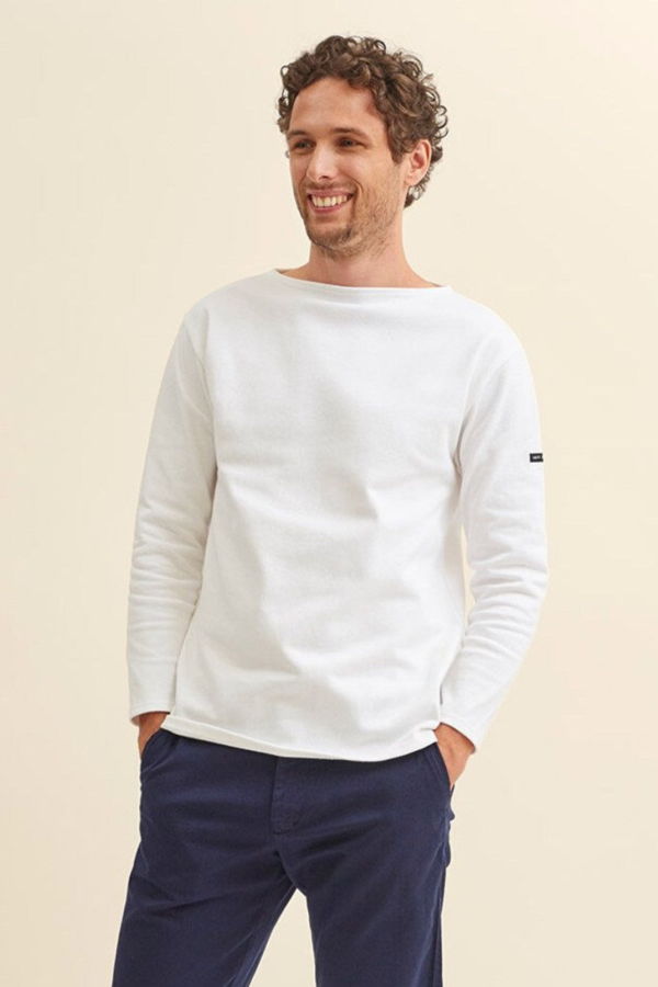Saint James Guildo Boatneck Breton Shirt - Ecru